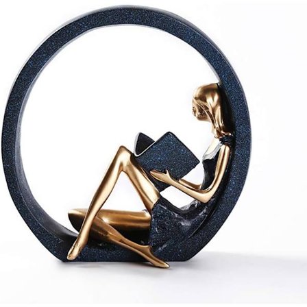 Flickstaty av harts i nordisk stil, kreativ dekoration för vardagsrum, TV-bänk och hem