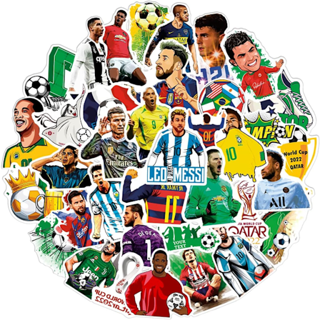 50 stk fodboldhold klub fans logo sports klistermærker til drenge