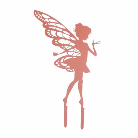 Dekorative havefigurer i metal til haven - silhuetter af feer - kunst til haven - udendørs havedekoration - forårsdekoration