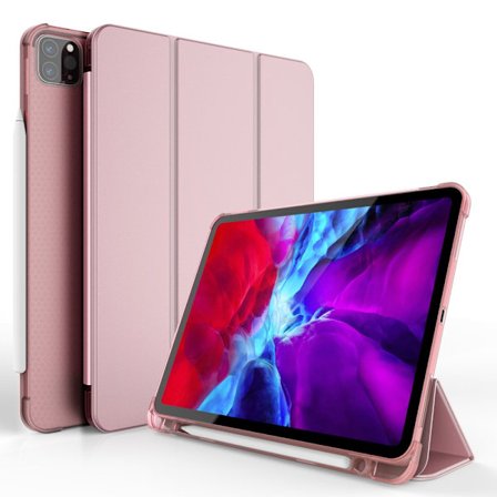Stilrent Skal för iPad Pro 11 2018/2020 Roséguld Silikon Genomskinligt