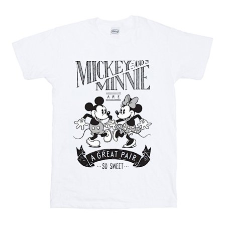 Disney Boys Mickey och Minnie Mouse Great Pair T-shirt 7-8 år