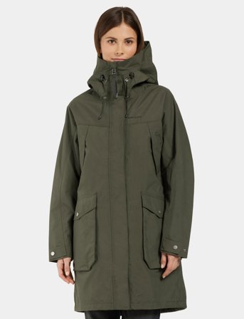 Didriksons Thelma Wns Parka 10 - Green - 40