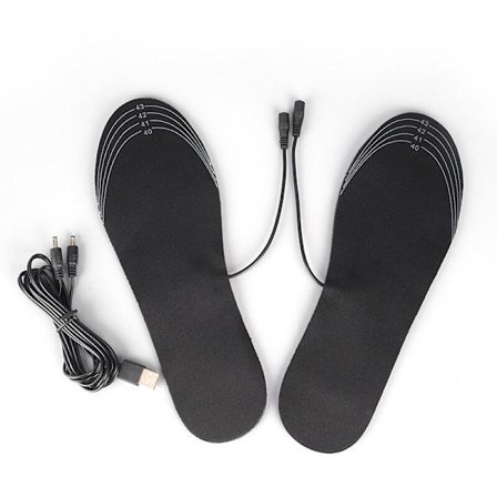 1 Pair USB Warmer Heated Insoles Warming Shoe Foot Insoles Winter Outdoor.A;;p