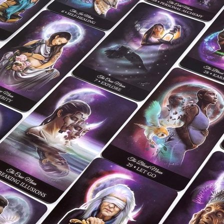 The Witching Hour Oracle -kortti Tarot Ennustus Ennustaminen Perhe Monivärinen yksi koko