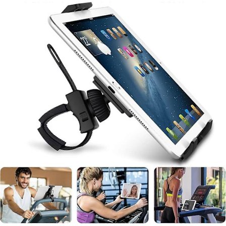 Nettbrettholder, Mobiltelefonholder, Sykkel Kan Roteres 360° For Hjemmetrener / Crosstrainer / Sykkel / GPS-Navigasjon Gym, Stativ For Nettbrett / 