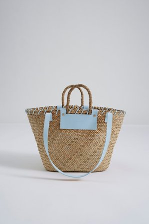 Malina - Willow straw bag - One Size - Pastel Blue