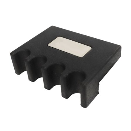 Pool Cue Stick Holder Hvile Cue Stick Holder Pool Cue Holder Klo Billiard Tilbehør til Barer Klubber Poolspillere Sort 4 Huller
