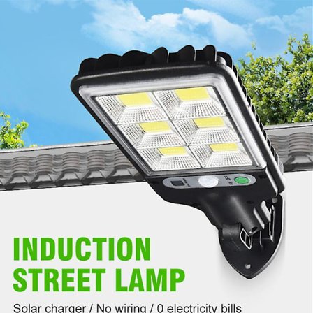 New Outdoor Solar Street Light Waterproof Sensor Garden Light Rotatable Bracket Garden Light Wall