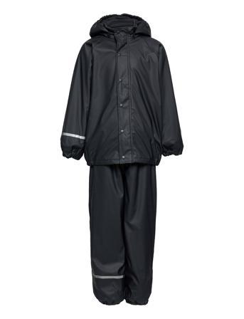 Rainwear Set -Solid, W.fleece Black CeLaVi