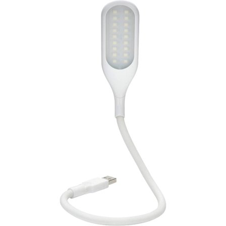 Dimbar USB-lampe, 18 LED-nattlys med 3 lysstyrkenivåer, fleksibel USB-svanehals, leselys for datamaskintastatur, PC, bærbar PC, boklesing