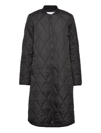 Viquila New L/S Highlow Quilted Jacket Black Vila