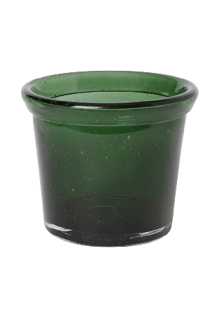 Åhléns Home Kruka i glas 14 cm Dekoration Grön ONESIZE