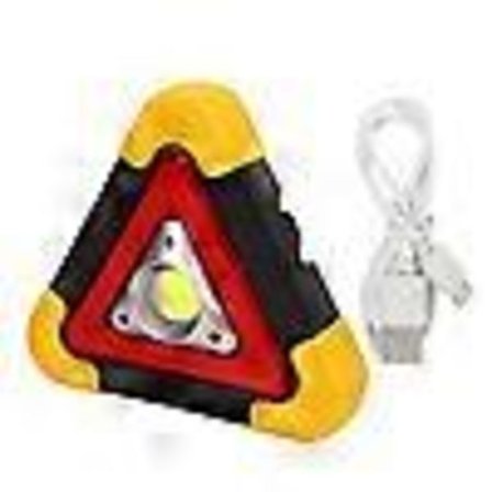 185 mm trekantet LED-nødlys til bil med 5 lystilstande