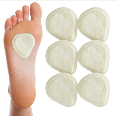 6 par Metatarsal Filt Fotpute Metatarsalgi Innleggssåler Mortons