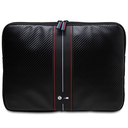 BMW Carbon & Red Stripe -hylsy 14" kannettavalle tietokoneelle - musta