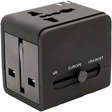 Universal Reseptikonverter för Resor med Dubbla USB-Laddare AU/US/UK/EU