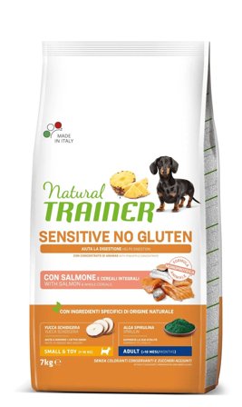 Natural Trainer Sensitive Senza Glutine Crocchette Salmone Per