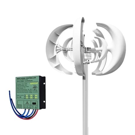Vertikale vindmøller, 3000W effektudgang, dagligt 6kwh solcellesystem, 12V, Med gratis controller, 3000W