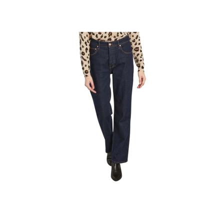 Reiko Pippa straight raw jeans blå, Dam, Dam, Storlek: W28