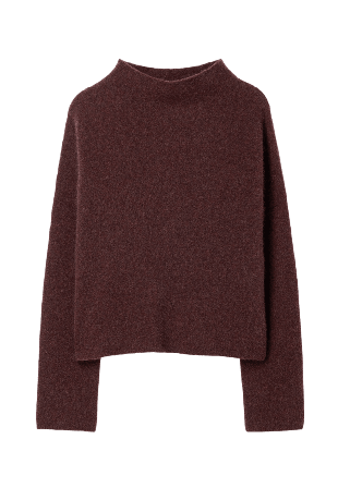 Filippa K Mika Yak Funnelneck Sweater Stickat Dam Röd XL