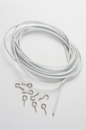 Jotex - Hvit - Gardinspiralsett - Kjøp Gardintilbehør hos Jotex