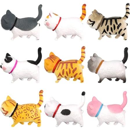 Kissan muotoiset jääkaappimagneettitoimistomagneetit, vahvat 3D-stereokissan jääkaappimagneetti