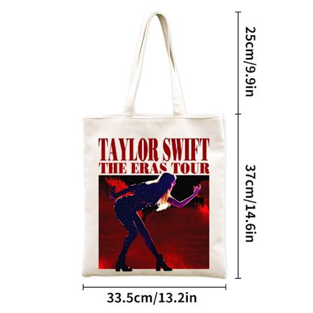 Taylor Swift Canvas Axelväska Vintage Tote Bag Handväskor