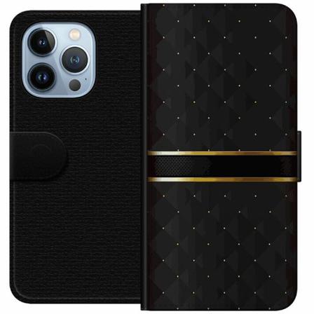 Apple Iphone 13 Pro Plånboksfodral Golden Stripes