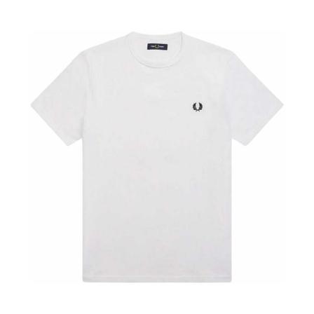 Fred Perry, T-Shirts Wit, Heren, Maat:S