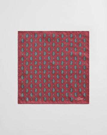 GANT Herren Paisley Einstecktuch (ONE SIZE) Rot