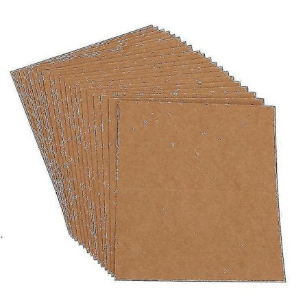 50 stk. Blank Kraft Papir Etiket Kort Papir Display Pap Udnyttigt Kraft Papir