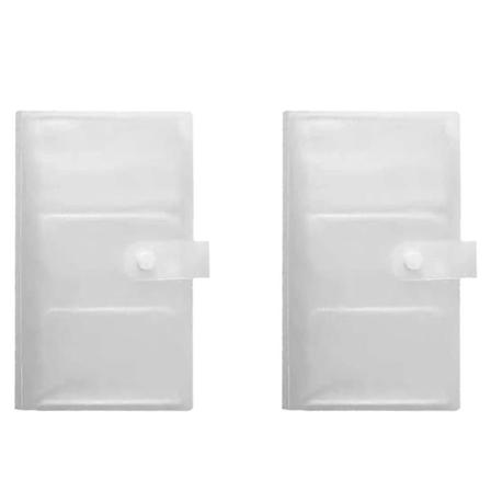 Transparent smyckesbok med fickor 84 fack & 50 st påsar ring
