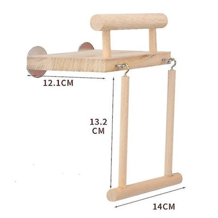 Fuglebur Platform Siddestole Stande ,papegøje Naturligt træ Legepladstilbehør Cocatiels Gynge Hængelegetøj