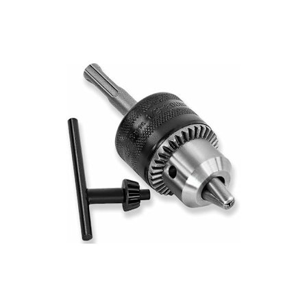 S&R Borrchuck 1,5-13 mm 1/2-20 UNF med sds plus adapter och chucknyckel