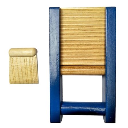 Musikalsk Vaskebrett Massivt Tre Slagverksinstrument Pedagogisk Treinstrument med Slagverktøy (Treskrape)