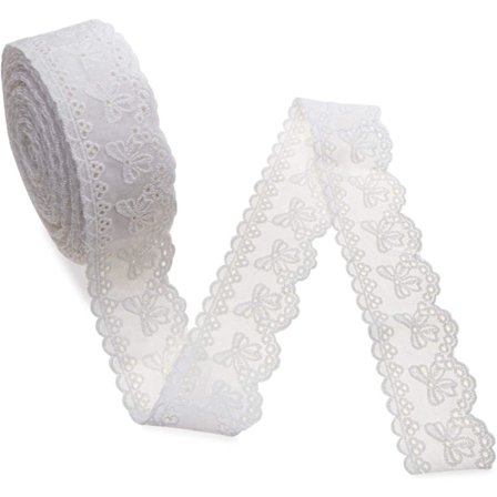 Spets sytillbehör bågögla spetsband hantverk spets tyg broderad spets 1,57' bred 7 yards/lot