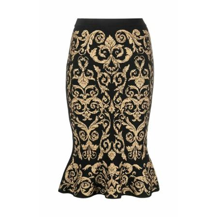 Moschino Midi Skirts svart, Dam, Dam, Storlek: M