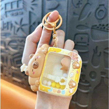 Morsom dyrekloleke, søt tegneserie-ryggsekk, nøkkelringanheng, nøkkelring, moteriktig anti-tapt hengende snor til telefon