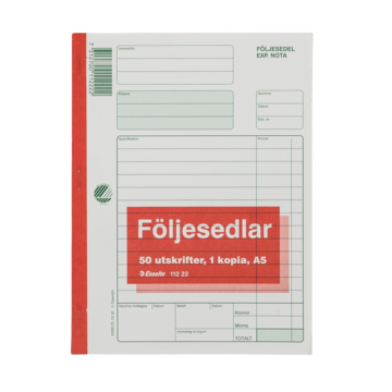 Følgeseddel M/Kopi A5 2x50
