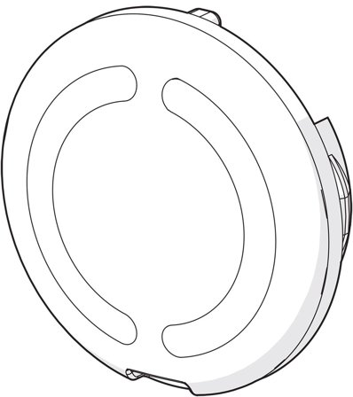 Oras 159020/10 Dekselplate med temperatursymboler, Baderom