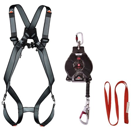 CRESTO Fallskyddskit CRESTO Worker SRL 15m - Lyreco - Skyddsutrustning - Fallskydd - Fallskyddspaket