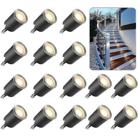 Infälld LED-däckbelysning med skyddande S 32mm, LED Ing IP67, 12V låg volt