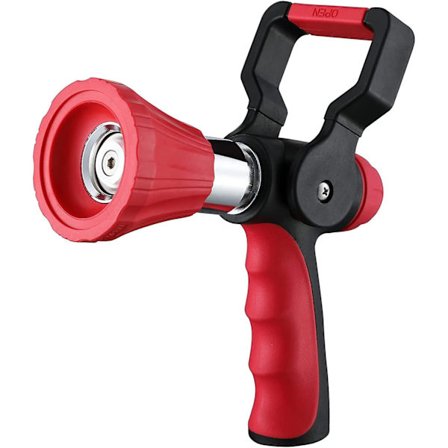 Høytrykks brannslange dyse, kraftig metall hageslange dyse med ergonomisk håndtak og spakhåndtak, justerbar vanndyse for vanning L