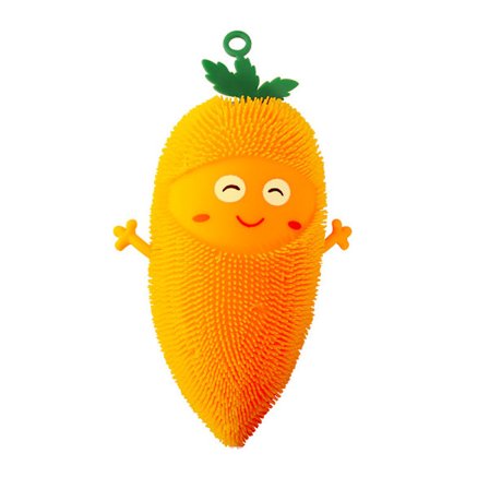 Mycket simulerade klämleksaker lysande morotsform stresslindring