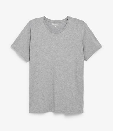 Rundhalsad t-shirt | Gråmelerad | Herr | Kappahl