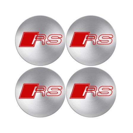4 kpl 65 mm pyörän keskiön napakapselitarroja auton tunnusmerkkikoriste Audi S RS A3 A4 B8 8P 8V Horizon C7 A5 Q5 B7 B9 Q7 A1 A7 -malleihin