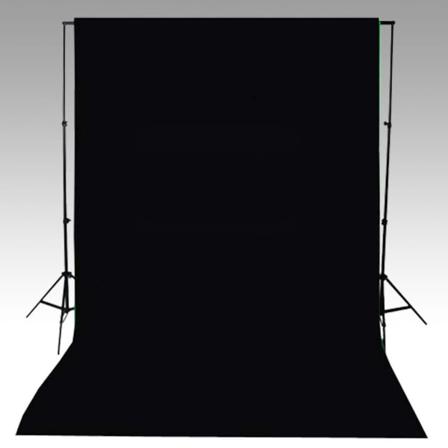 Vidaxl Fotobakgrund Bomull Svart 600x300 Cm Svart