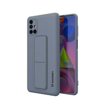 Wozinsky Kickstand Case silikoni tapauksessa jalusta Samsung Galaxy M51 sininen