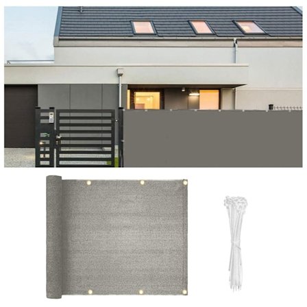 Balkongskjerm 90x500 cm – UV-beskyttelse & Innsynsskjerming for Utendørsbruk