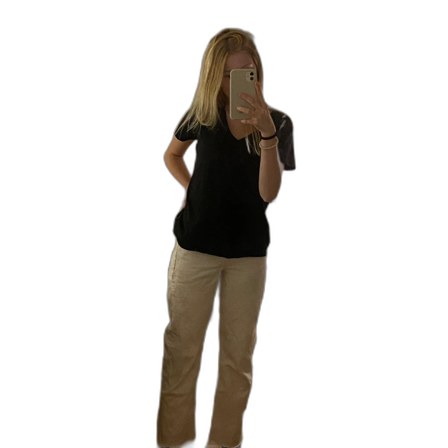 Vita raka jenas från zara